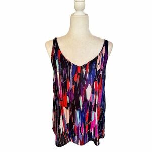 EUC Ella Moss Multicolor Abstract Camisole Tank Top, size small